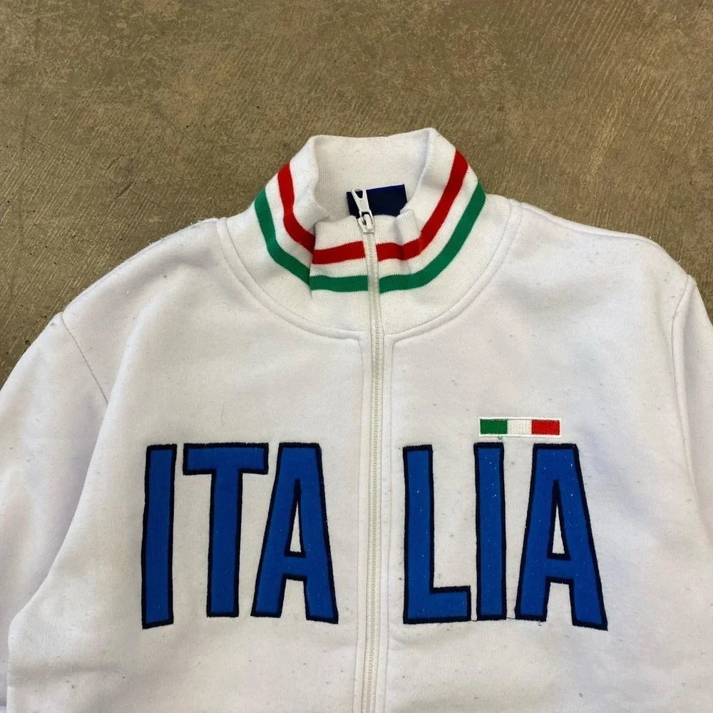 Vintage Italia Italy Soccer Full Zip 90s Jacket Size Small